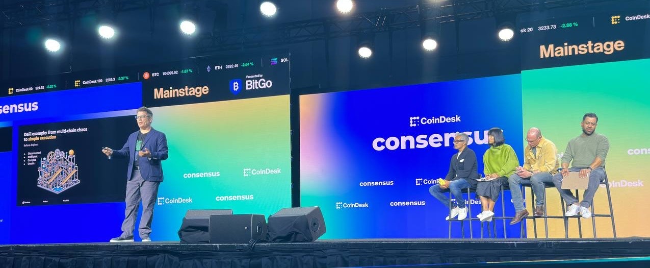 Erick Watson speaking at Consensus 2025